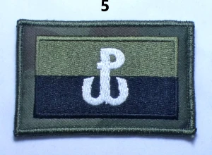 Flaga Duża Polska Walcząca Gaszona Plecak / Kamizelka  5