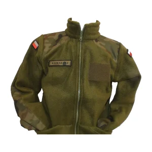 Bluza polarowa dziecięca zielona oliwka