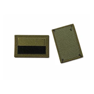 Flaga Polski gaszona khaki na rzep 80x50 mm