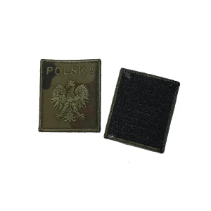 Naszywka Orzeł gaszony z rzepem, tło moro wz.93