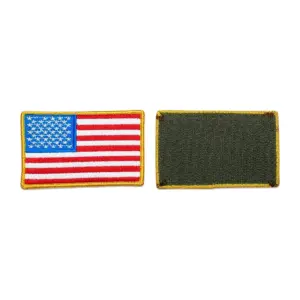 Flaga USA na rzep 80 x 50 mm, kolorowa – standardowa