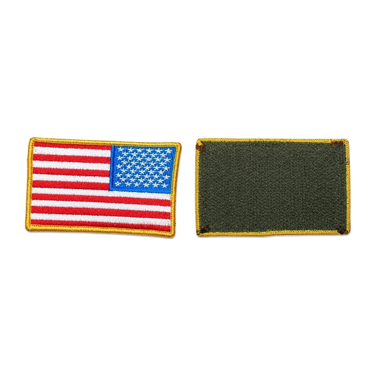 Flaga USA na rzep 80 x 50 mm, kolorowa – reverse (odwrócona)